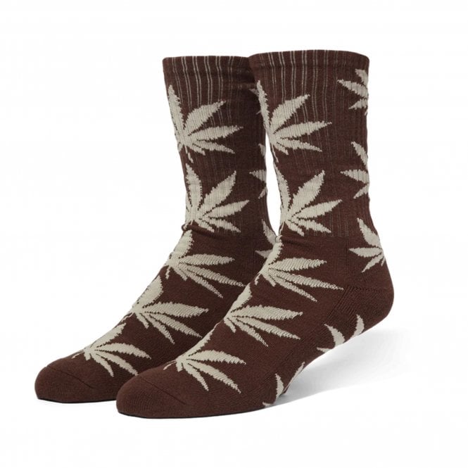 HUF Set Plantlife Sock in Brown