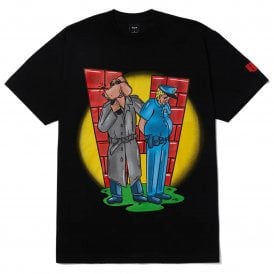 HUF Unlawful Short Sleeve T Shirt in Black