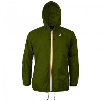 K-way Claude Classic Fill Zip Windcheater Jacket Military Green