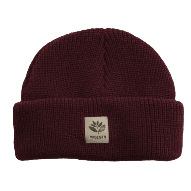 Magenta Fam Beanie Hat - Burgundy Red