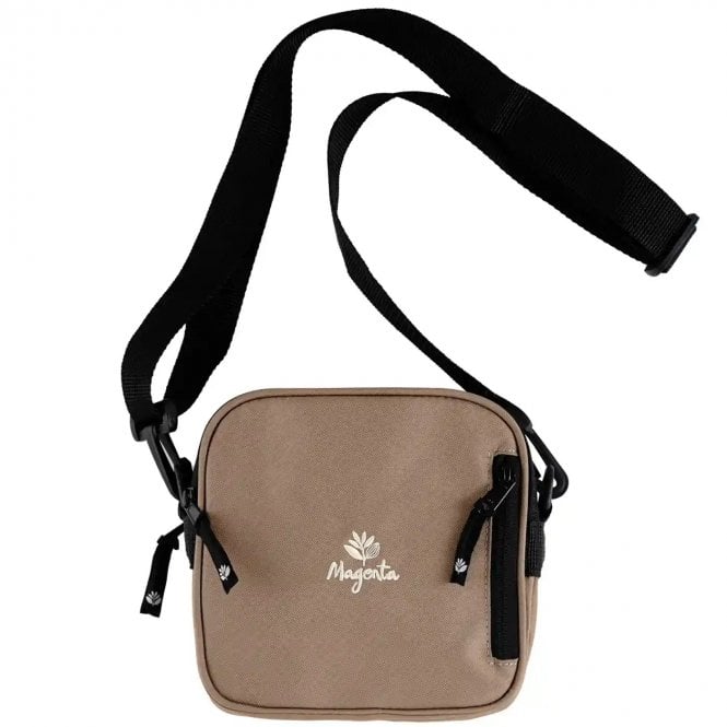 Magenta Square Pouch Bag in Brown