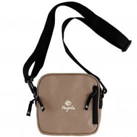 Magenta Square Pouch Bag in Brown