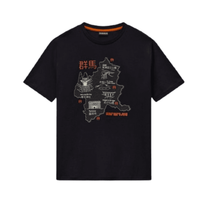 Napapijri S-sunda Ss T-shirt in Black Beauty
