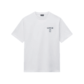 Napapijri S-swhol Ss T-shirt in White Whisper