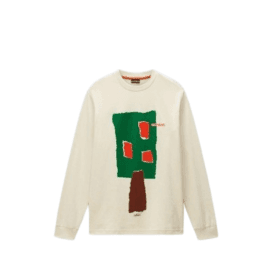 Napapijri S-tee Ls T-shirt in White Whisper