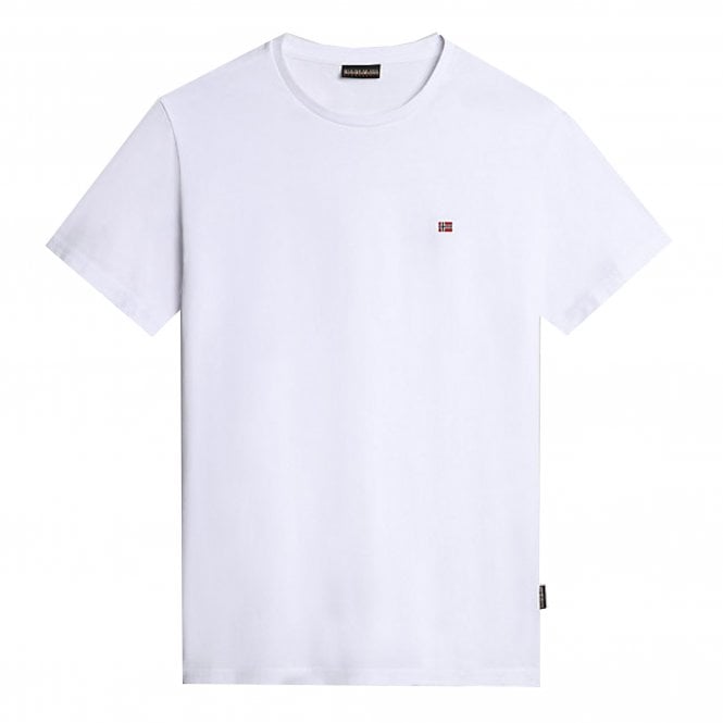 Napapijri Salis S/S Sum T-Shirt in Bright White