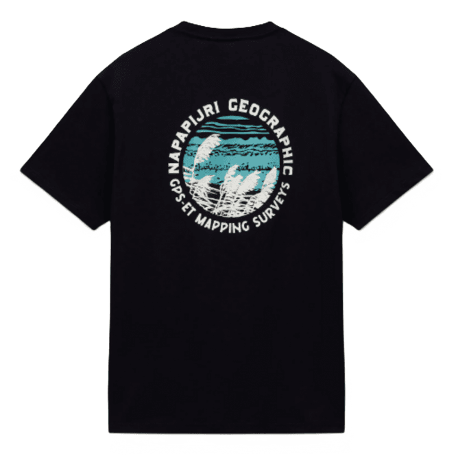Napapijri Vignoni Back Short Sleeve T-Shirt - Black