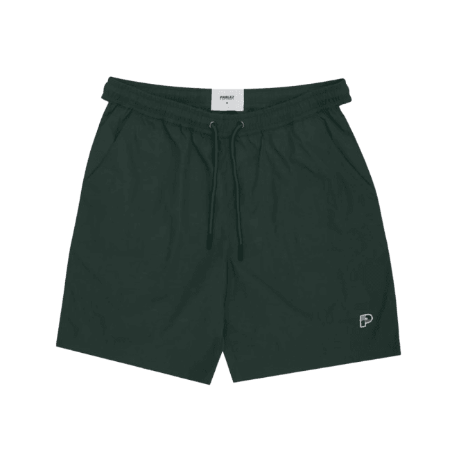 Parlez Steward Elasticated Waist Shorts - Kelp Green