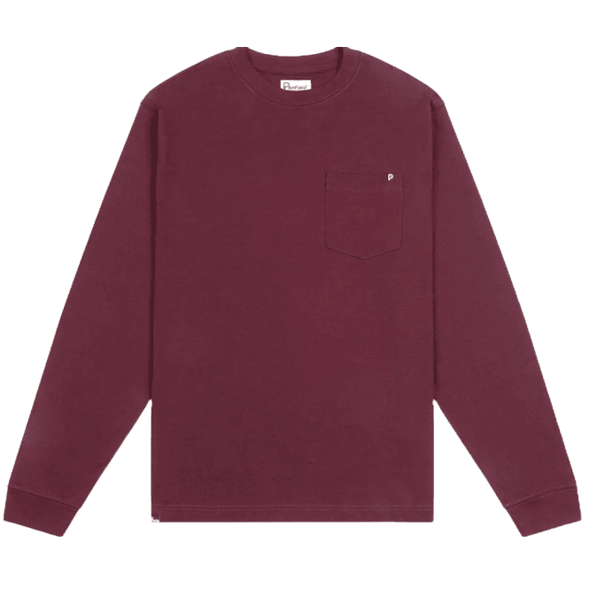 Penfield Chest Pocket Long Sleeve T Shirt - Winetasting