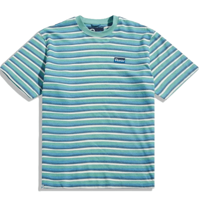 Penfield Wave Texture T-Shirt - Turquoise
