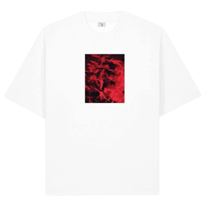 Poetic Collective Coloured Cannabis T-shirt White