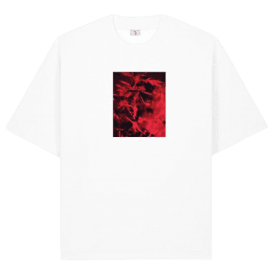 Poetic Collective Coloured Cannabis T-shirt White