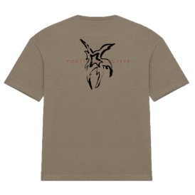 Poetic Collective Short Sleeve Star T-Shirt - Brown