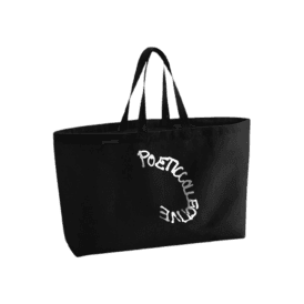 Poetic Collective Spray Tote Bag in Black
