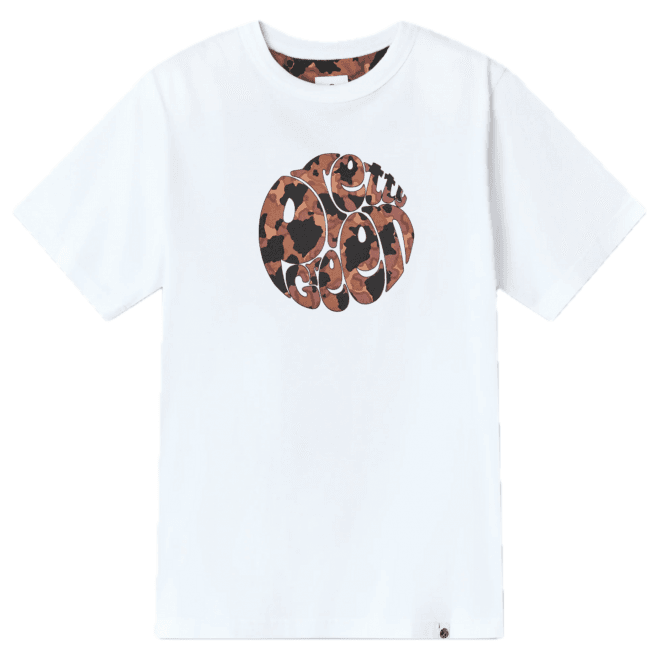 Pretty Green Brindle Logo T-Shirt - White