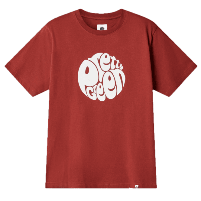 Pretty Green Gillespie Short Sleeve T-Shirt - Dark Burgundy