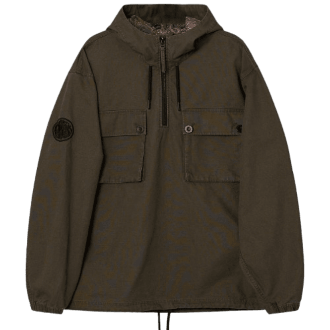 Pretty Green Hatton Smock in Khaki
