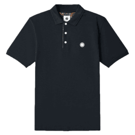 Pretty Green House Paisley Placket Polo Shirt - Black