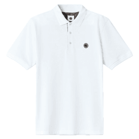 Pretty Green House Paisley Placket Polo Shirt - White