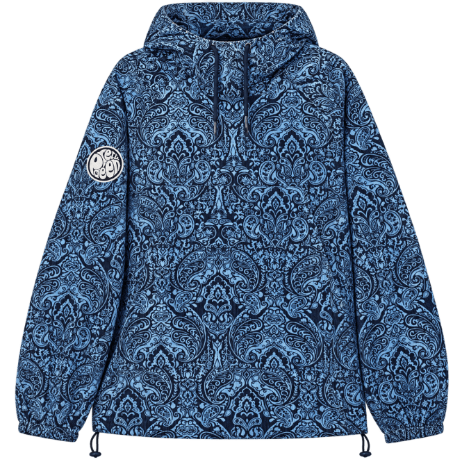 Pretty Green Rave On Paisley Smock in Blue