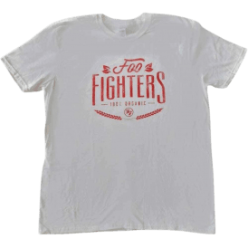 Rock Off 100% Organic Ff T Shirt in White