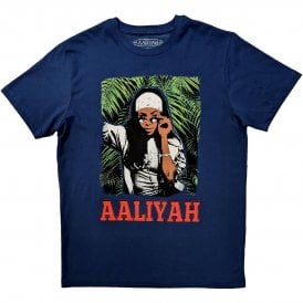 Rock Off Aaliyah Foliage T Shirt in Blue Denim