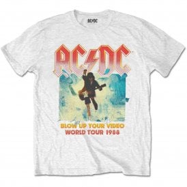 Rock Off ACDC Blow Up Your Video T Shirt in White