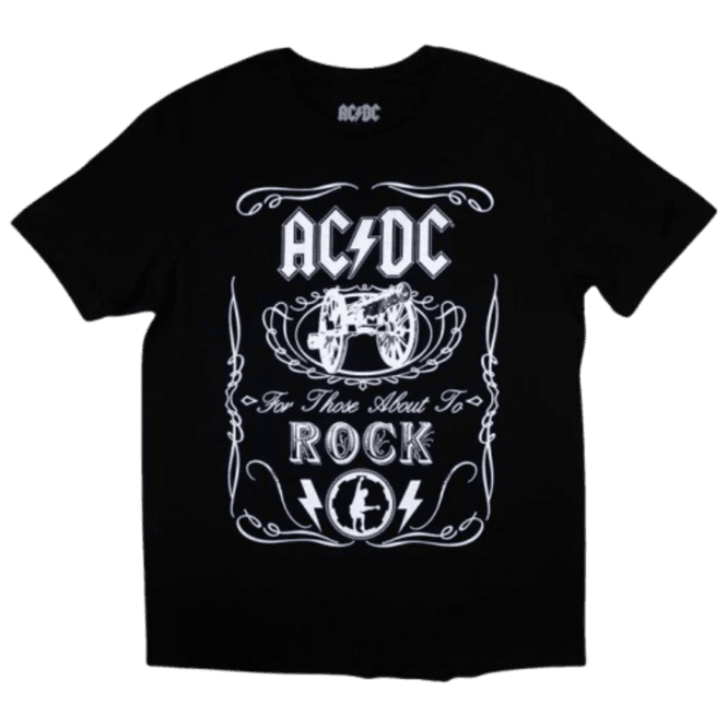 Rock Off Acdc kids Vintge Cannon Swig -Black
