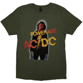 Rock Off Acdc Powerage T Shirt Khaki