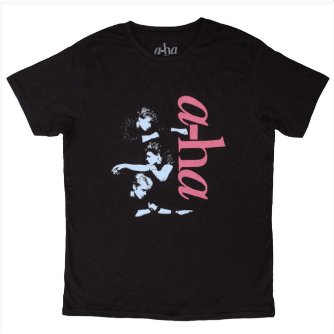 Rock Off AHA Vertical Logo T Shirt - Black