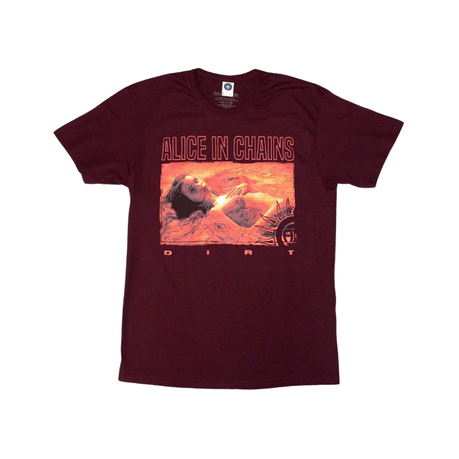 Rock Off Alice In Chains Dirt Orange Tshirt Maroon