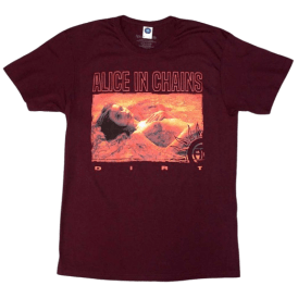 Rock Off Alice In Chains Dirt Orange Tshirt Maroon