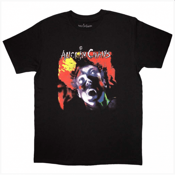 Rock Off Alice In Chains Facelift T Shirt - Black