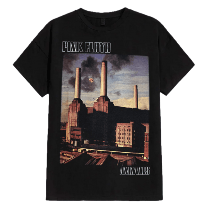 Rock Off Animals Album Pink Floyd T Shirt - Black