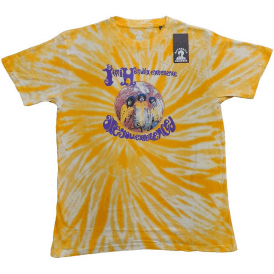 Rock Off Are You Experienced Jimi Hendrix T Shirt in Yellow Dip Dye