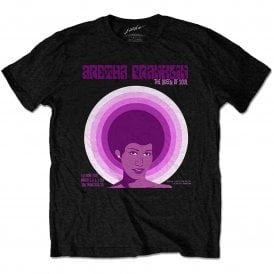 Rock Off Aretha Franklin Fillmore West T Shirt in Black