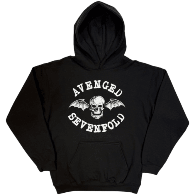 Rock Off Avenged Sevenfold Logo Hoodie in Black