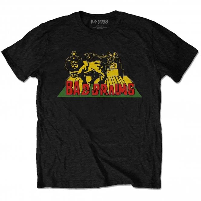 Rock Off Bad Brains Lion Crush T Shirt in Black