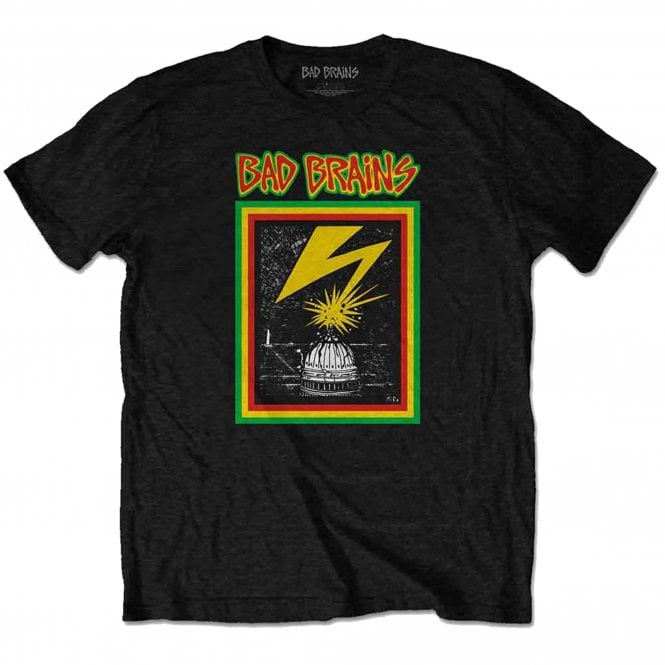 Rock Off Bad Brains T Shirt in Black
