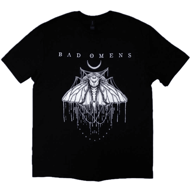 Rock Off Bad Omens Moth T-Shirt - Black