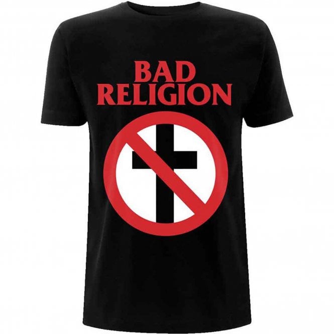 Rock Off Bad Religion Classic Buster Cross T Shirt in Black