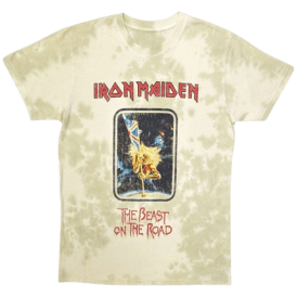 Rock Off Beast On The Road Iron Maiden T Shirt Sand