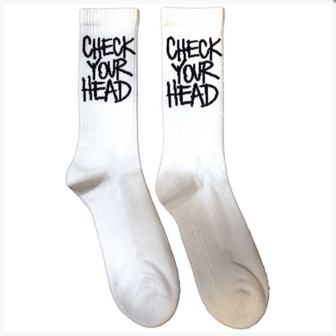 Rock Off Beastie Boys Check Your Head Socks - White