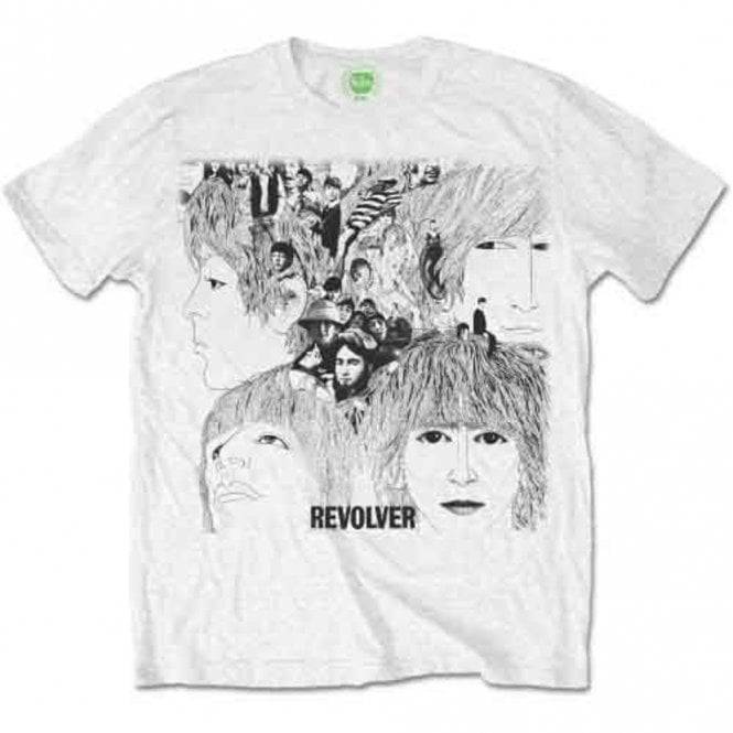 Rock Off Beatles Revolver Album Cover T Shirt in Black