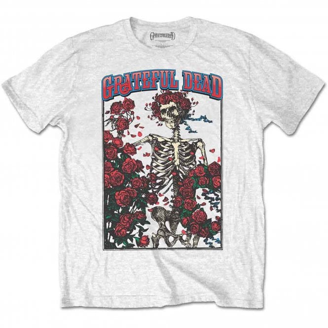 Rock Off Bertha & Logo Grateful Dead T Shirt in White