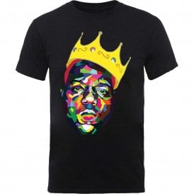 Rock Off Biggie Crown T Shirt in Black