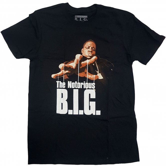 Rock Off Biggie Reachstrings T Shirt in Black