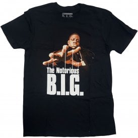 Rock Off Biggie Reachstrings T Shirt in Black