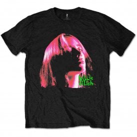 Rock Off Billie Eilish Neon Shadow T Shirt in Black