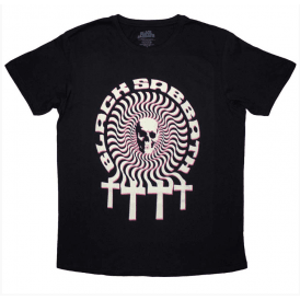 Rock Off Black Sabbath Hypnotic Skull T Shirt - Black